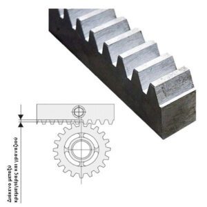 kremagiera metalliki galbanize 100cm- rac-mod-6